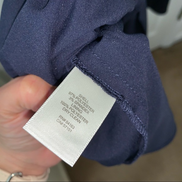 Eliza J Navy Fit and Flare Dress Size 10 - Picture 15 of 16